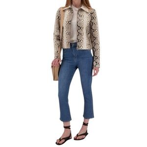 VERONICA BEARD - Carly Sierra Kick-Flare Cropped Jean Sz 29/8